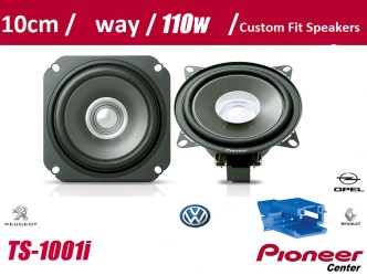 Pioneer TS-1001I Coaxial  Custom Fit Speakers• Renault • Opel • Volkswagen (110W)